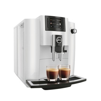 JURA E6 AUTOMATIC ESPRESSO MACHINE/GRINDER, PIANO WHITE